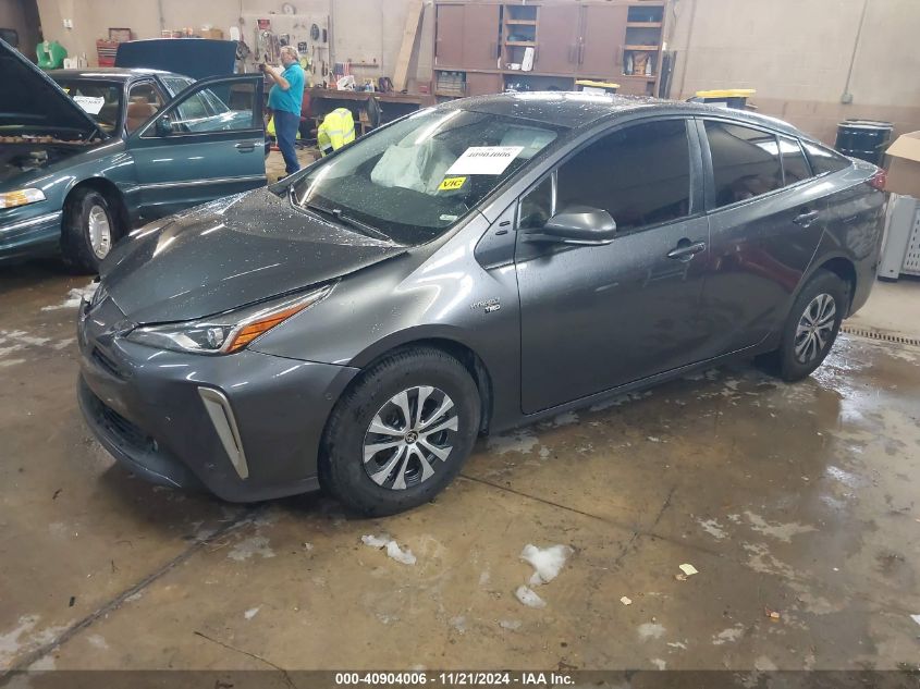 2021 Toyota Prius Xle Awd-E VIN: JTDL9MFU1M3022680 Lot: 40904006