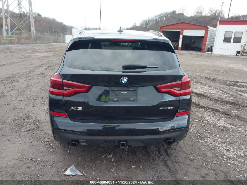 2021 BMW X3 xDrive30I VIN: 5UXTY5C01M9E74508 Lot: 40904091