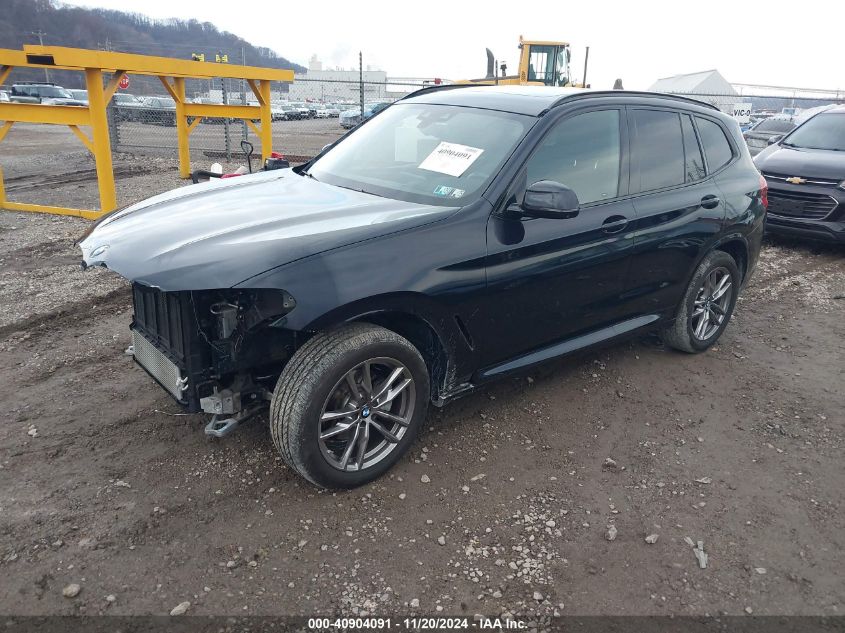 VIN 5UXTY5C01M9E74508 2021 BMW X3, Xdrive30I no.2