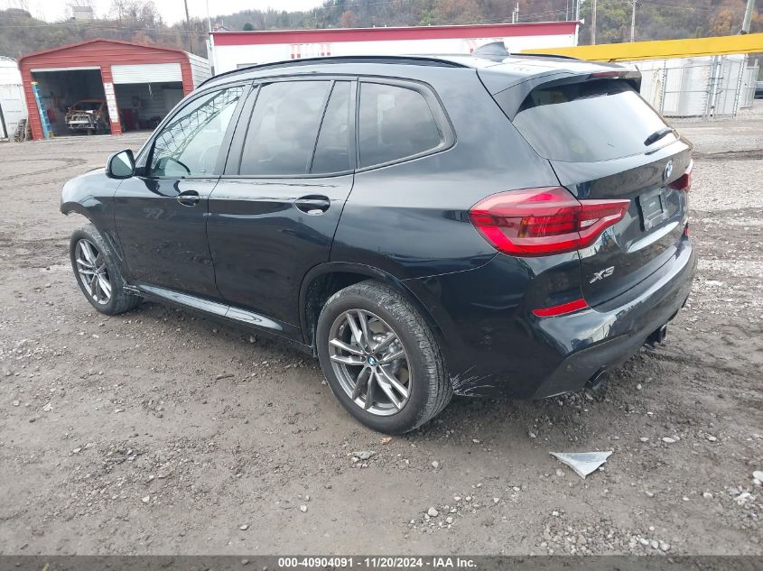 VIN 5UXTY5C01M9E74508 2021 BMW X3, Xdrive30I no.3