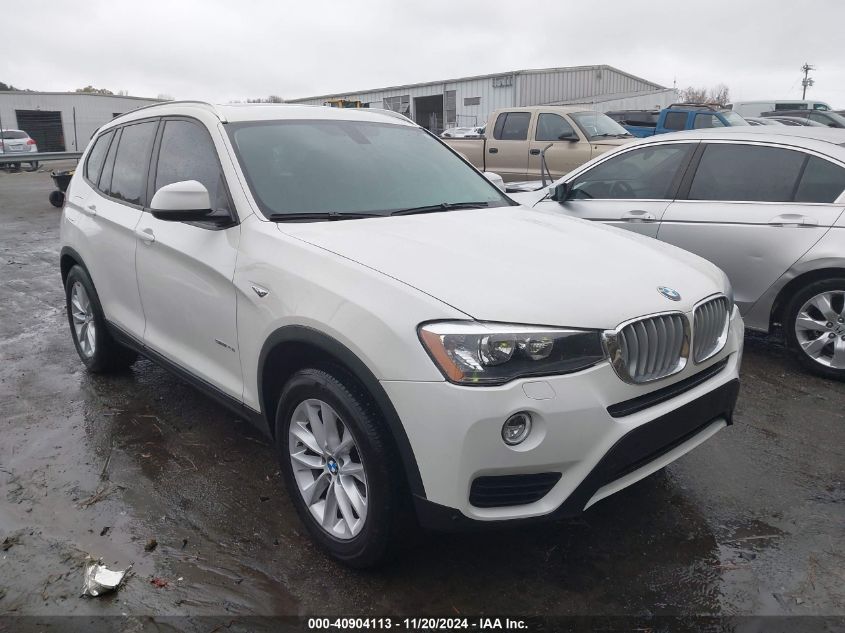 2017 BMW X3 Sdrive28I VIN: 5UXWZ7C54H0V86390 Lot: 40904113