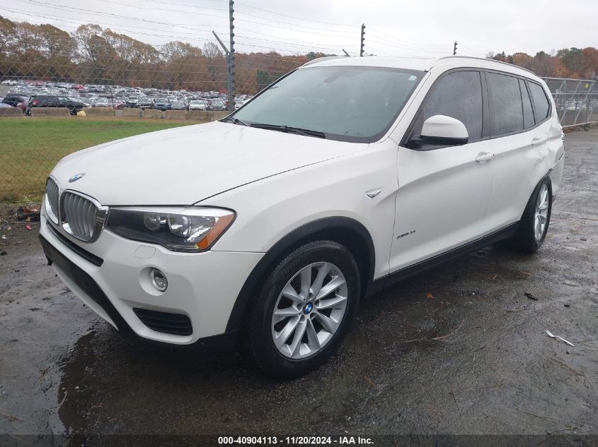 2017 BMW X3 Sdrive28I VIN: 5UXWZ7C54H0V86390 Lot: 40904113