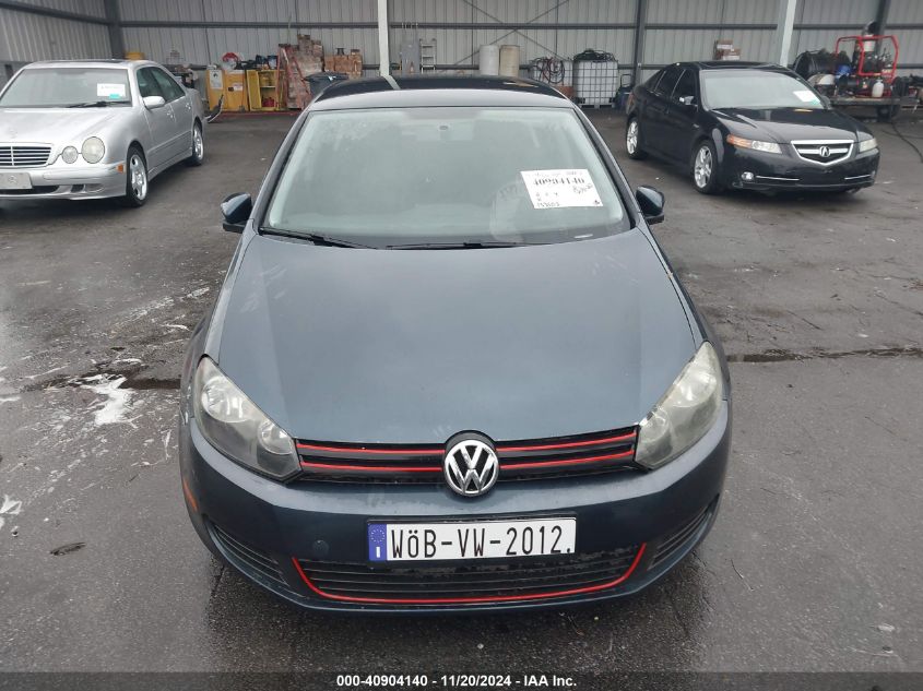 2012 Volkswagen Golf 2.5L 4-Door VIN: WVWDB7AJ5CW194229 Lot: 40904140