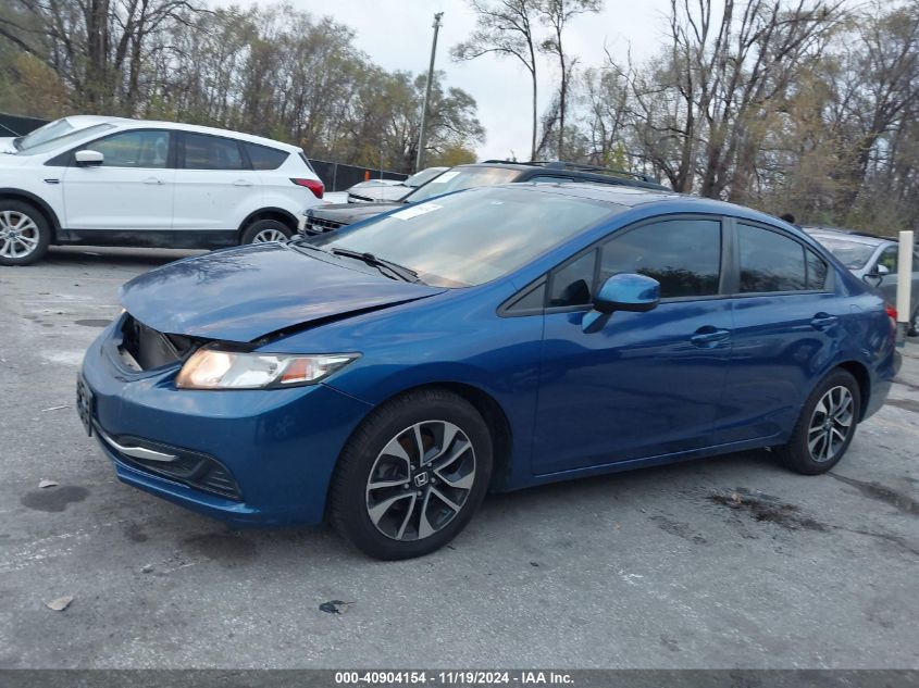 2013 Honda Civic Ex VIN: 19XFB2F87DE040621 Lot: 40904154