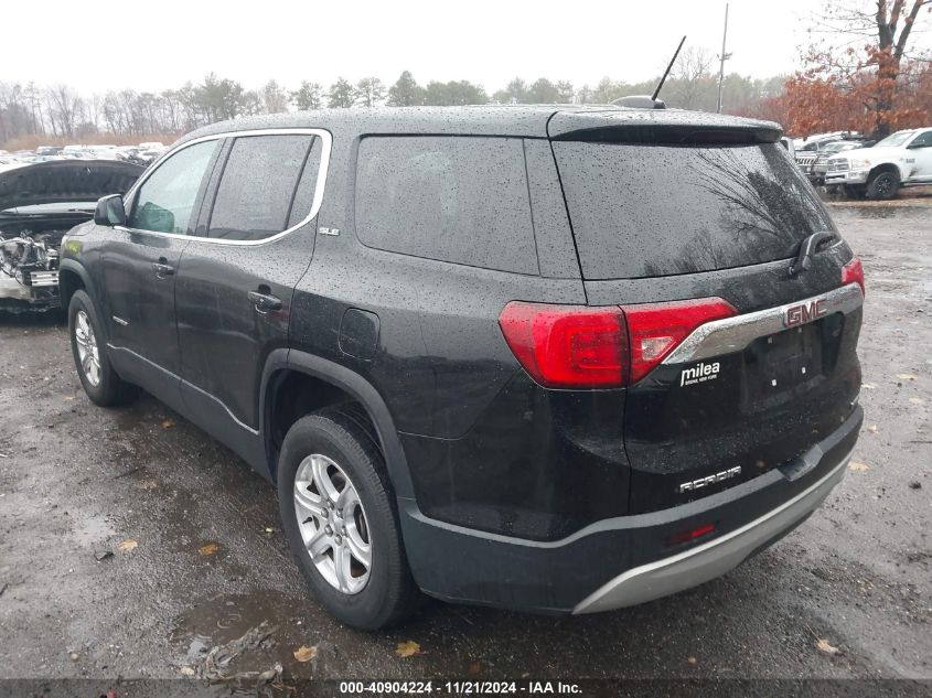 VIN 1GKKNRLA2KZ111526 2019 GMC Acadia, Sle-1 no.3