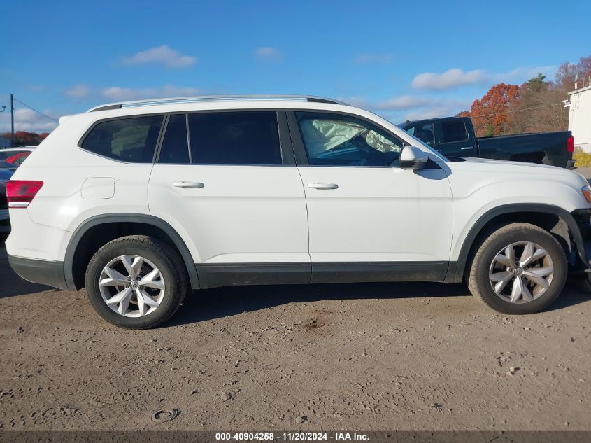 2019 Volkswagen Atlas 3.6L V6 Se VIN: 1V2LR2CA2KC601218 Lot: 40904258