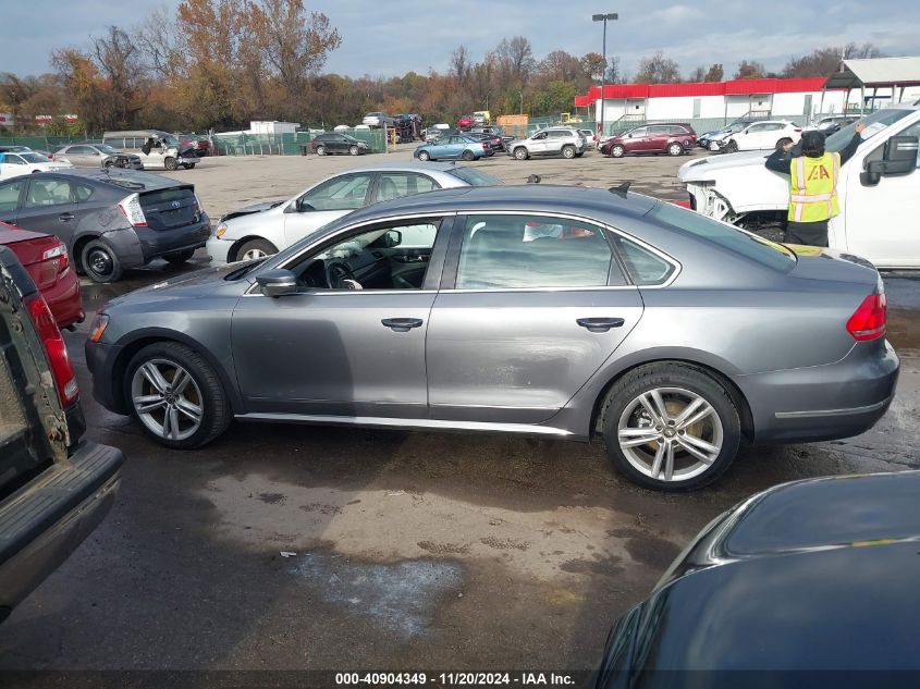 2013 Volkswagen Passat 2.0L Tdi Sel Premium VIN: 1VWCN7A34DC019779 Lot: 40904349