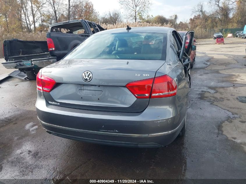 2013 Volkswagen Passat 2.0L Tdi Sel Premium VIN: 1VWCN7A34DC019779 Lot: 40904349