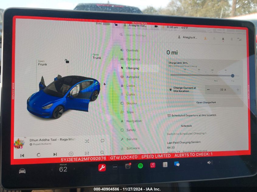 VIN 5YJ3E1EA2MF092676 2021 Tesla Model 3, Standard... no.17