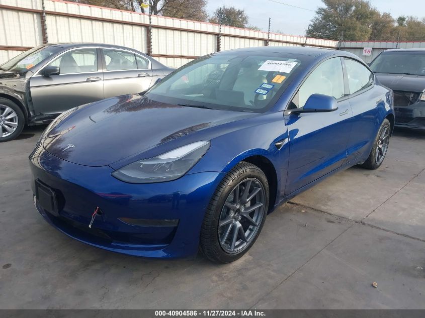 VIN 5YJ3E1EA2MF092676 2021 Tesla Model 3, Standard... no.2