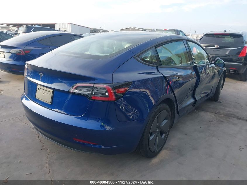 VIN 5YJ3E1EA2MF092676 2021 Tesla Model 3, Standard... no.4