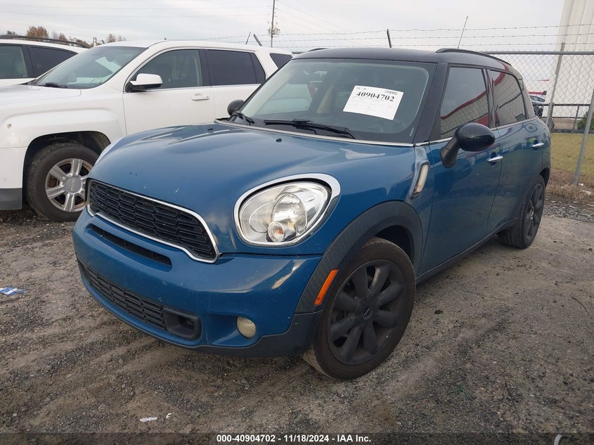 Vin: wmwzc3c57cwm26905, lot: 41394394, mini cooper s countryman 20122