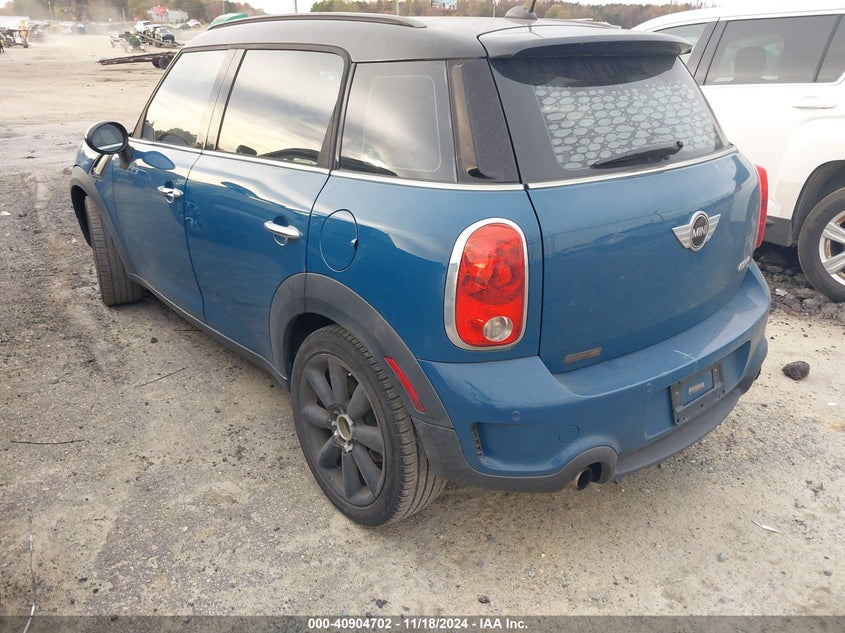Vin: wmwzc3c57cwm26905, lot: 41394394, mini cooper s countryman 20123