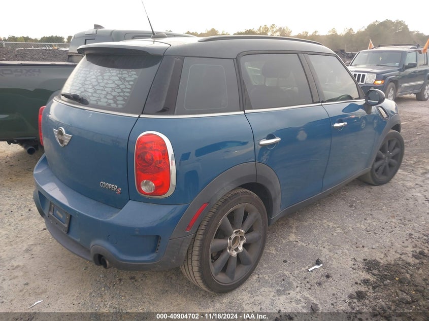 Vin: wmwzc3c57cwm26905, lot: 41394394, mini cooper s countryman 20124