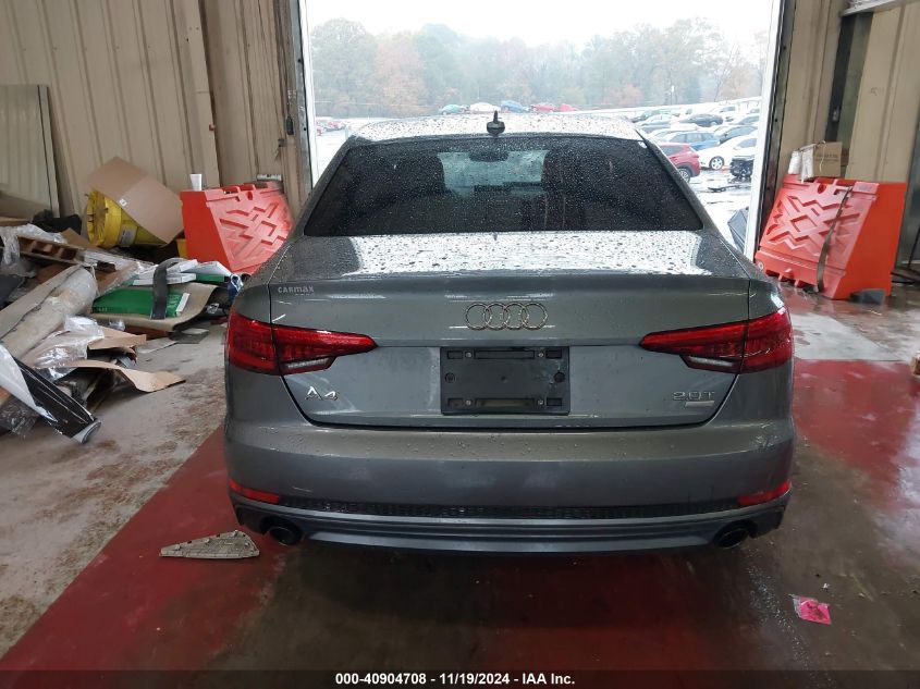 2017 Audi A4 2.0T Season Of Audi Ultra Premium VIN: WAUKMAF44HN056919 Lot: 40904708