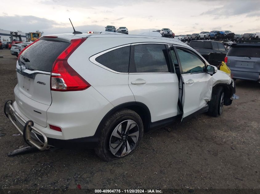 2016 Honda Cr-V Touring VIN: 5J6RM4H92GL112582 Lot: 40904775