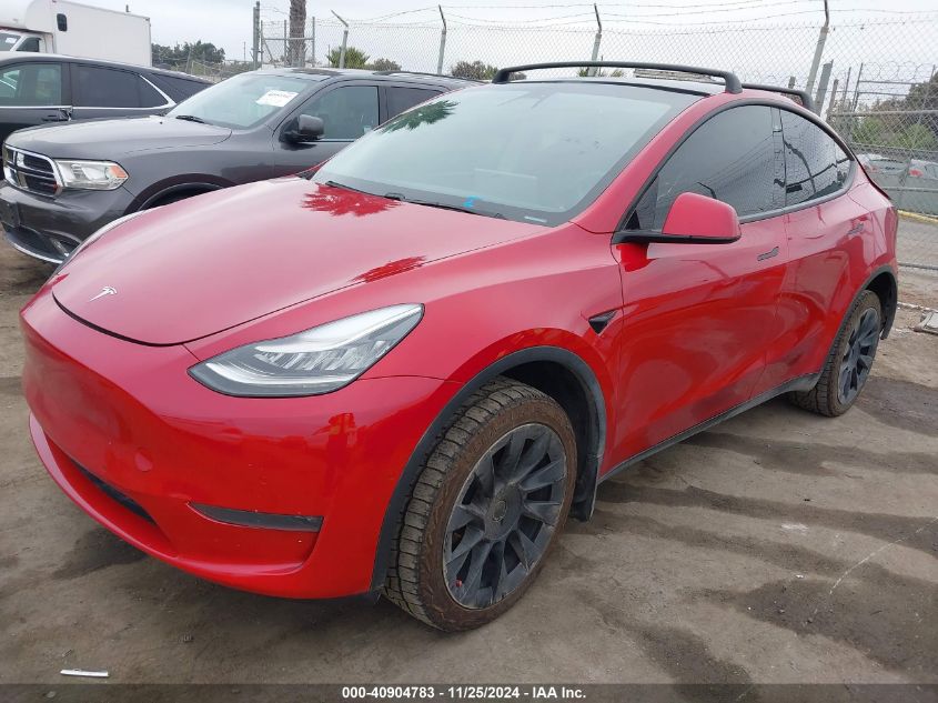 VIN 5YJYGDEE7MF088398 2021 TESLA MODEL Y no.2