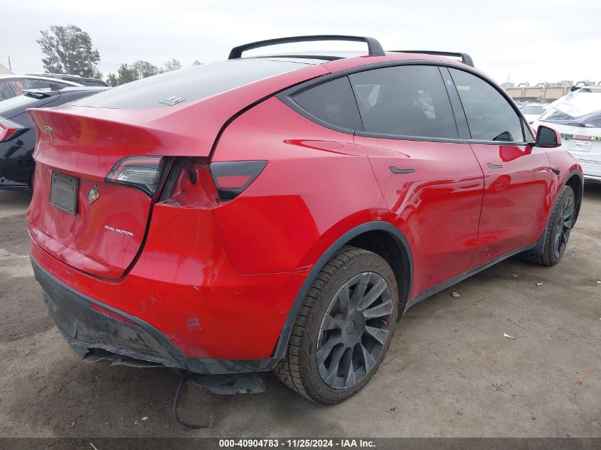 VIN 5YJYGDEE7MF088398 2021 TESLA MODEL Y no.4