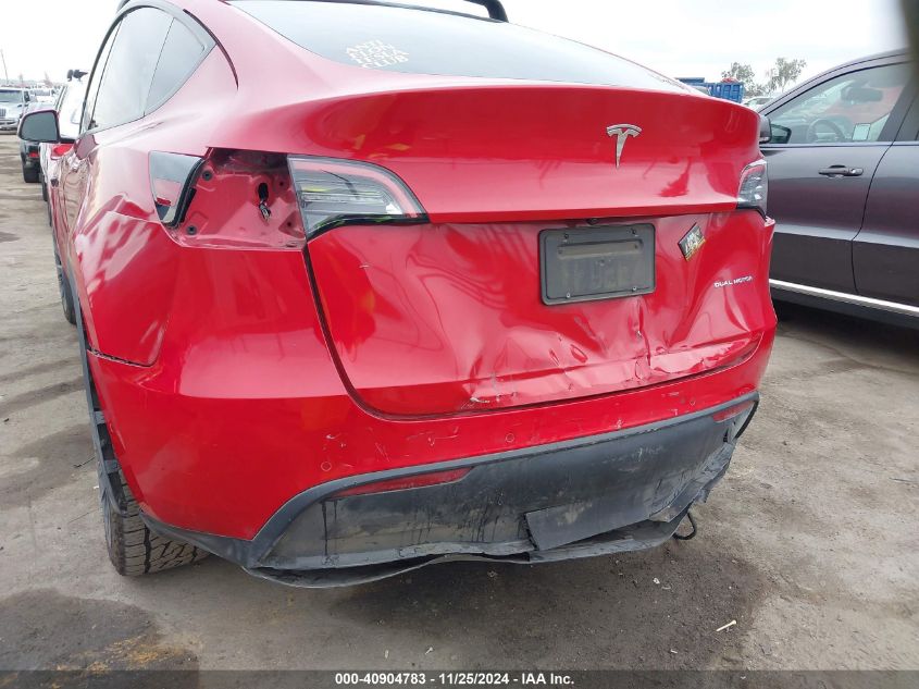 2021 Tesla Model Y Long Range Dual Motor All-Wheel Drive VIN: 5YJYGDEE7MF088398 Lot: 40904783