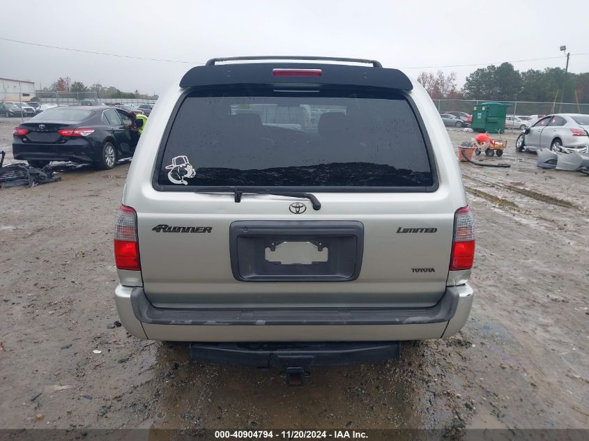 2000 Toyota 4Runner Limited V6 VIN: JT3GN87R5Y0147918 Lot: 40904794