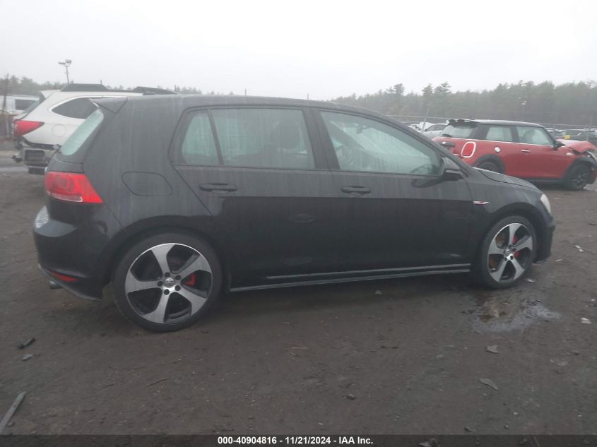 2016 Volkswagen Golf Gti S 4-Door VIN: 3VW4T7AU0GM067172 Lot: 40904816