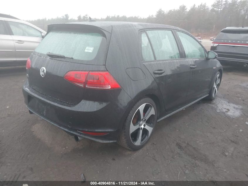 2016 Volkswagen Golf Gti S 4-Door VIN: 3VW4T7AU0GM067172 Lot: 40904816