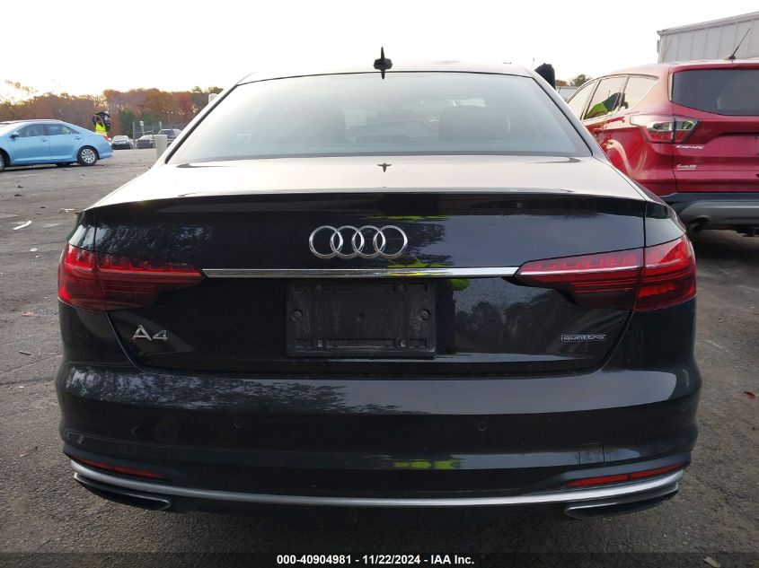 2020 Audi A4 Premium Plus 45 Tfsi Quattro S Tronic VIN: WAUENAF40LA061996 Lot: 40904981