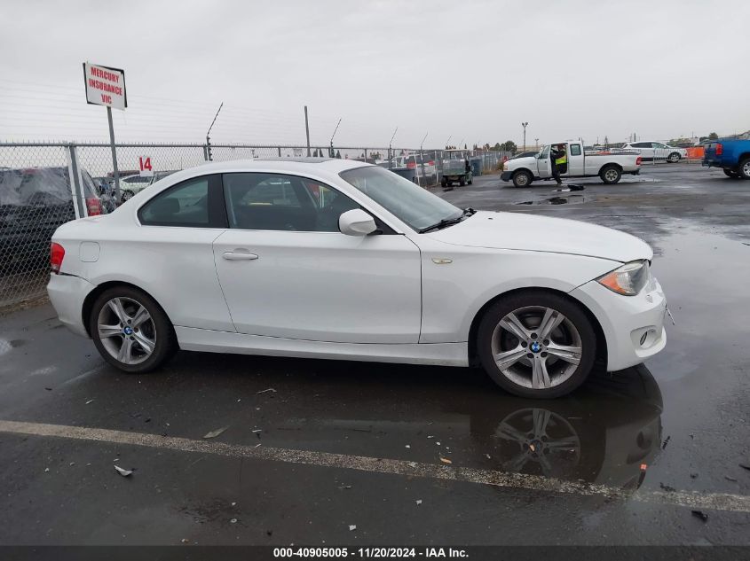 2013 BMW 128I VIN: WBAUP9C54DVS94971 Lot: 40905005