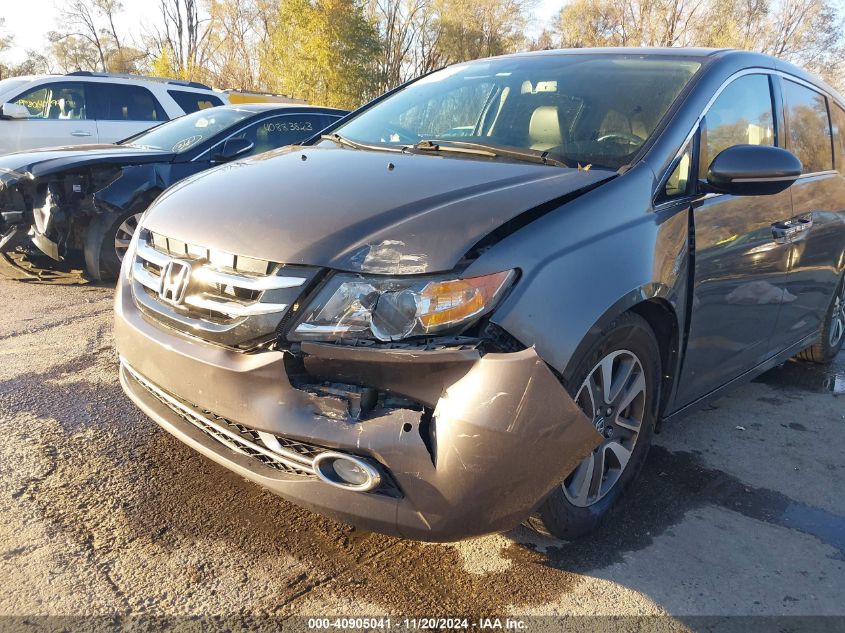 2014 Honda Odyssey Touring/Touring Elite VIN: 5FNRL5H9XEB128821 Lot: 40905041