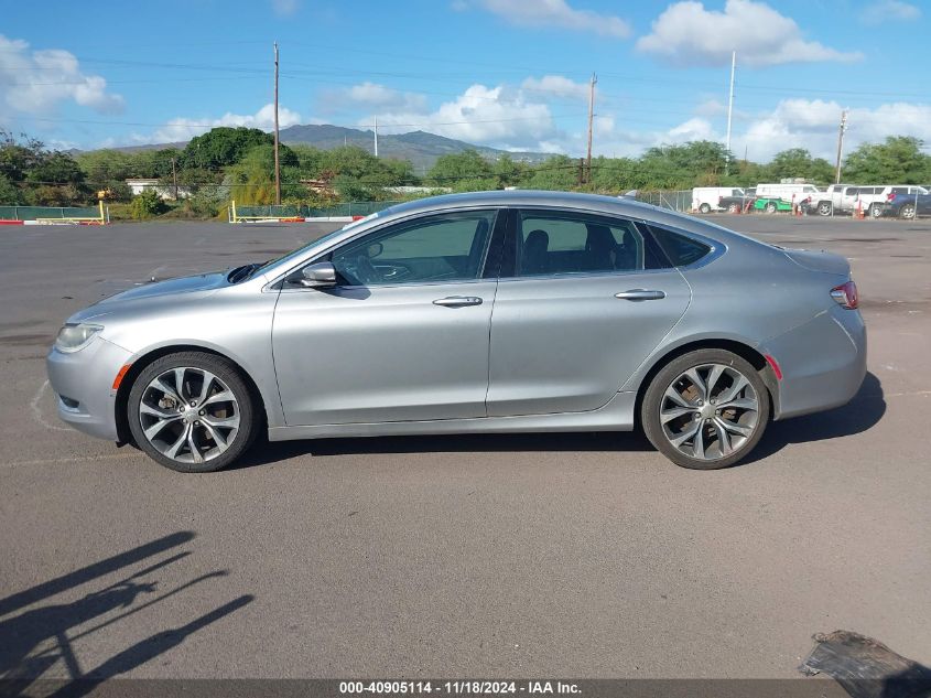 2015 Chrysler 200 C VIN: 1C3CCCCG5FNS15266 Lot: 40905114