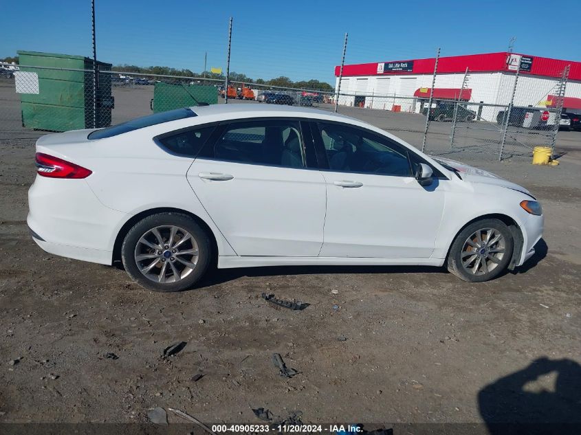 2017 Ford Fusion Se VIN: 3FA6P0H7XHR15291 Lot: 40905233