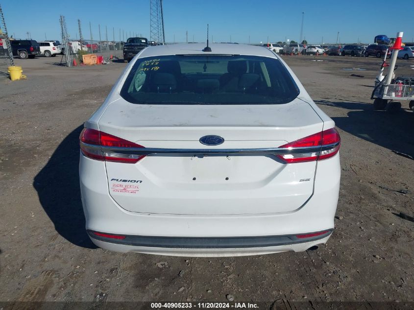 2017 Ford Fusion Se VIN: 3FA6P0H7XHR15291 Lot: 40905233