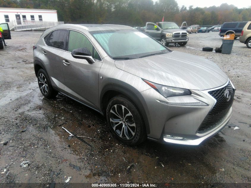 VIN JTJBARBZ0F2015629 2015 Lexus NX, 200T F Sport no.1