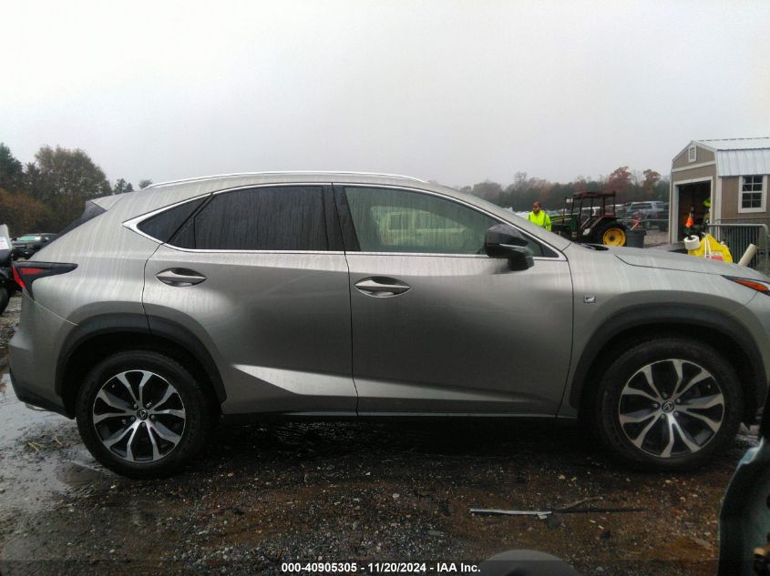 2015 Lexus Nx 200T F Sport VIN: JTJBARBZ0F2015629 Lot: 40905305