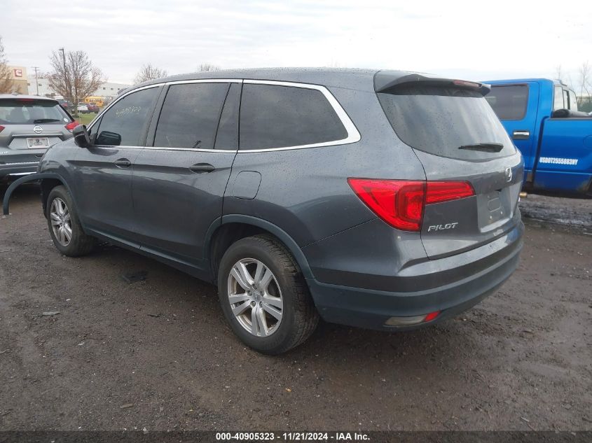 2018 Honda Pilot Lx VIN: 5FNYF6H16JB044122 Lot: 40905323