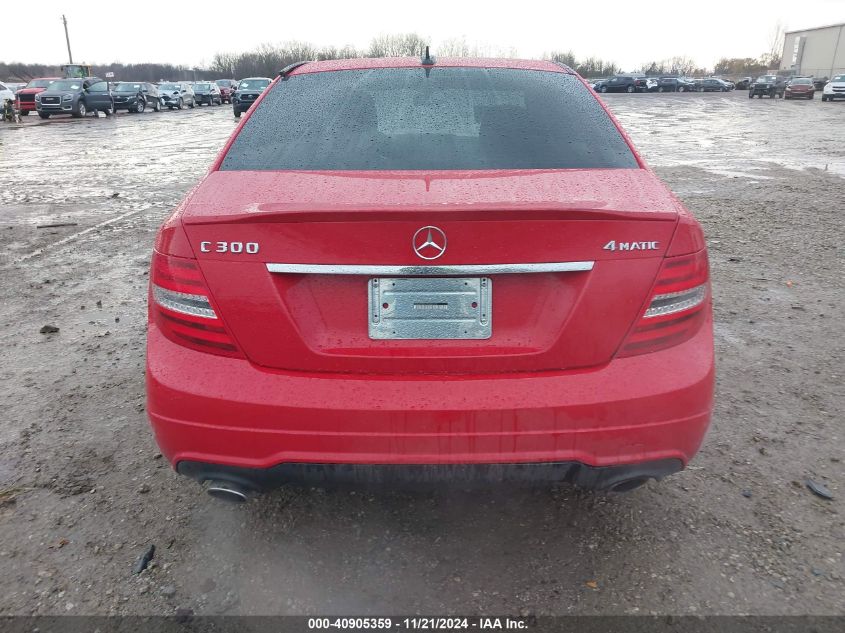 2014 Mercedes-Benz C 300 Luxury 4Matic/Sport 4Matic VIN: WDDGF8AB7ER305175 Lot: 40905359