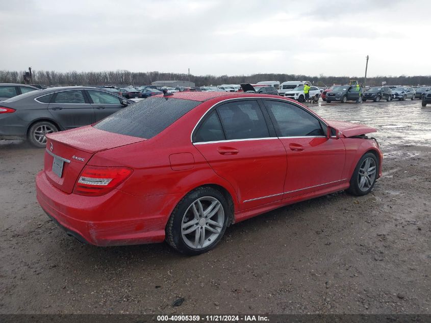 2014 Mercedes-Benz C 300 Luxury 4Matic/Sport 4Matic VIN: WDDGF8AB7ER305175 Lot: 40905359