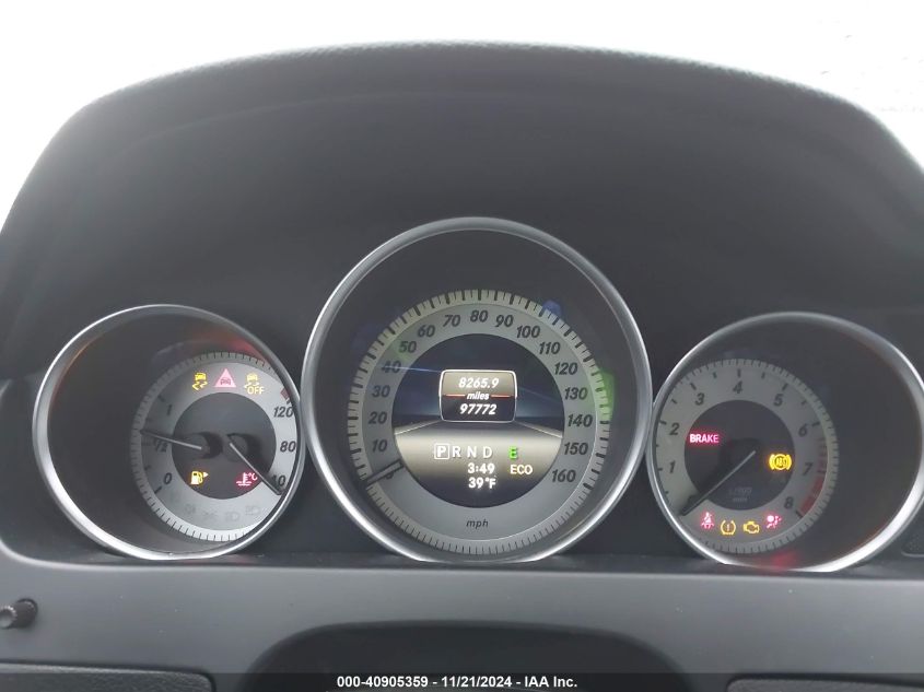2014 MERCEDES-BENZ C 300 VIN: WDDGF8AB7ER305175