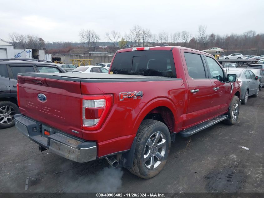 2021 Ford F-150 Lariat VIN: 1FTFW1E82MKE10421 Lot: 40905402