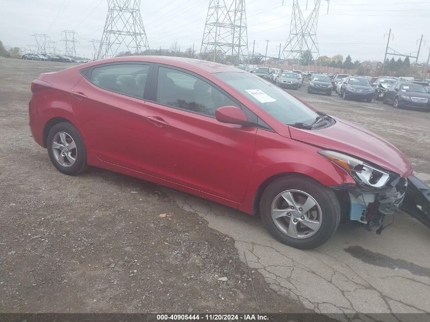 2014 Hyundai Elantra Se VIN: KMHDH4AE4EU210186 Lot: 40905444