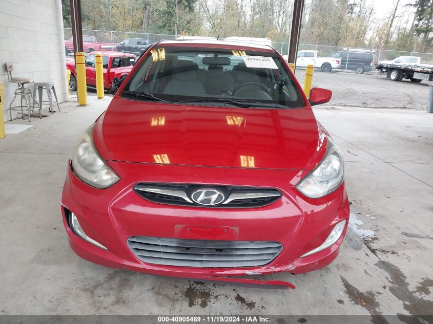 2012 Hyundai Accent Gls VIN: KMHCU4AE4CU186718 Lot: 40905469