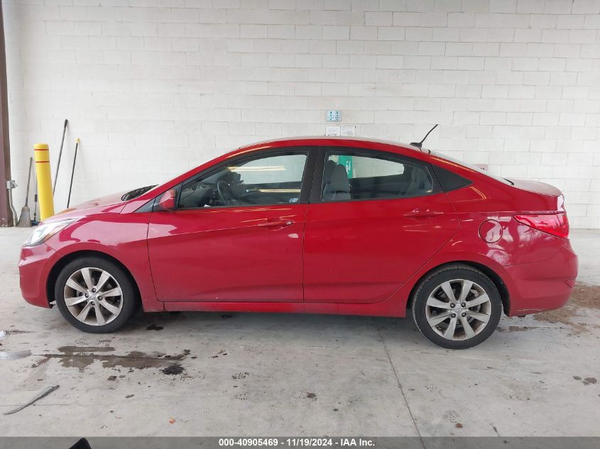 2012 Hyundai Accent Gls VIN: KMHCU4AE4CU186718 Lot: 40905469