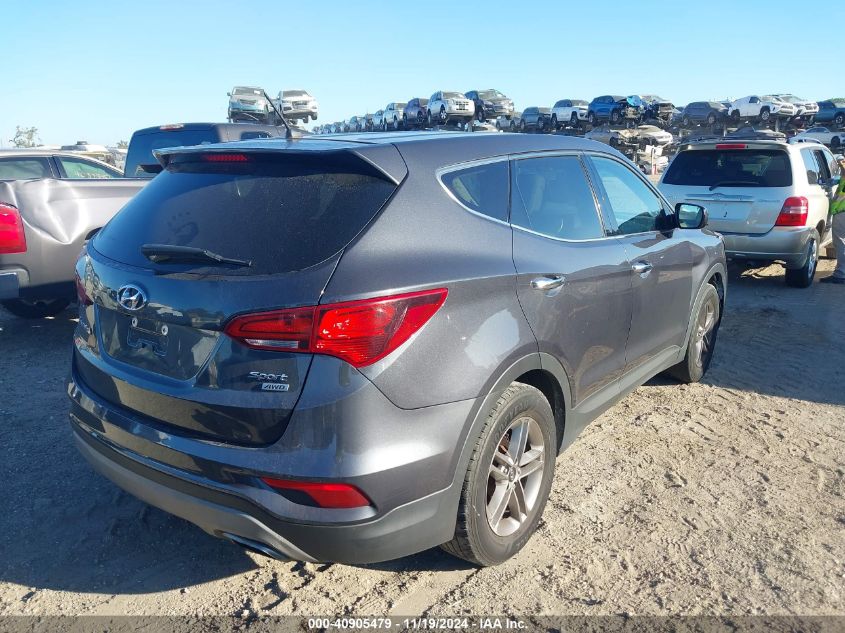 VIN 5XYZTDLB7JG572472 2018 Hyundai Santa Fe, Sport... no.4