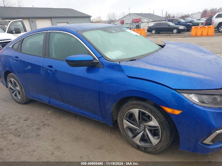 2019 Honda Civic Lx VIN: 19XFC2F68KE002761 Lot: 40905495