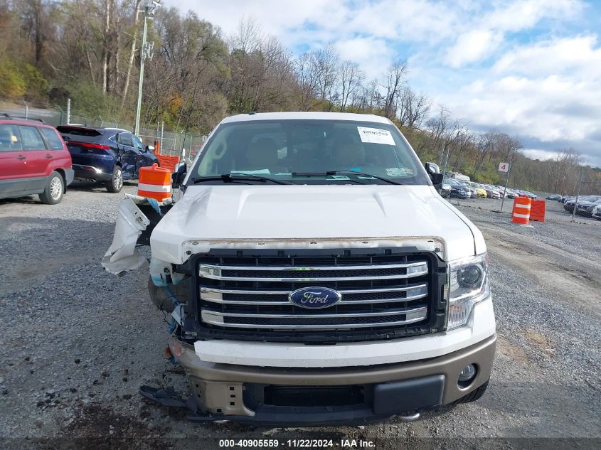 2013 Ford F-150 Lariat VIN: 1FTFW1ET1DFA66383 Lot: 40905559