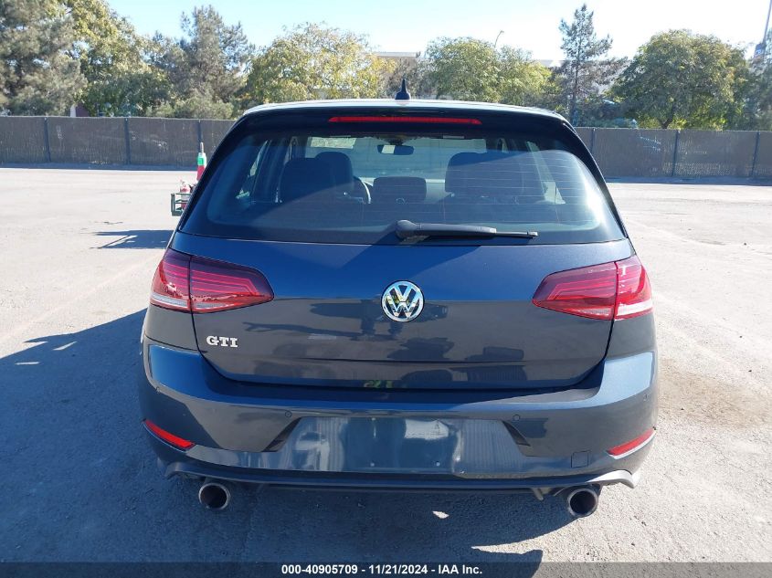 2018 Volkswagen Golf Gti 2.0T Autobahn/2.0T S/2.0T Se VIN: 3VW547AU9JM265600 Lot: 40905709