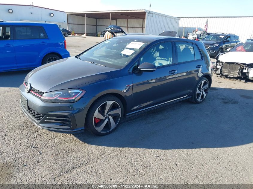 Vin: 3vw547au9jm265600, lot: 41395401, volkswagen golf gti 2.0t autobahn/2.0t s/2.0t se 20182