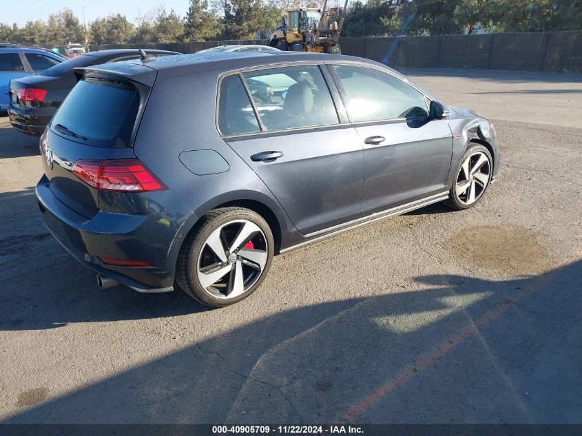 Vin: 3vw547au9jm265600, lot: 41395401, volkswagen golf gti 2.0t autobahn/2.0t s/2.0t se 20184