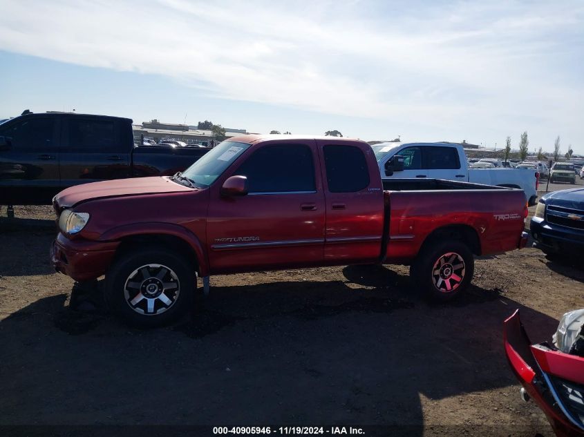 2002 Toyota Tundra Ltd V8 VIN: 5TBRT38142S271228 Lot: 40905946