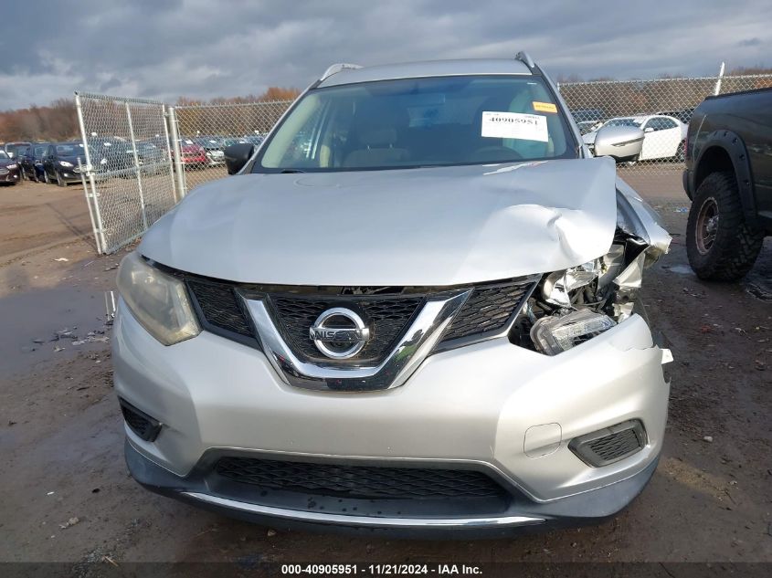 2016 Nissan Rogue Sv VIN: KNMAT2MV8GP655229 Lot: 40905951